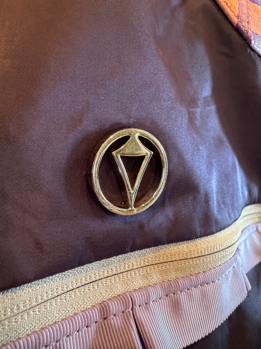 ivivva by Lululemon "Got Game" duffle bag. dark purple color with pink strap - Picture 3 of 12